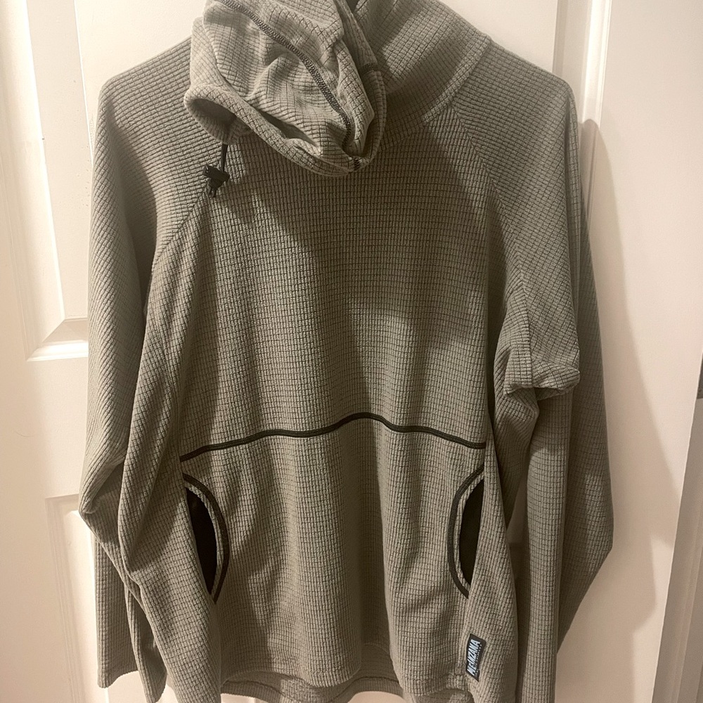 Melanzana microgrid hoodie mens M